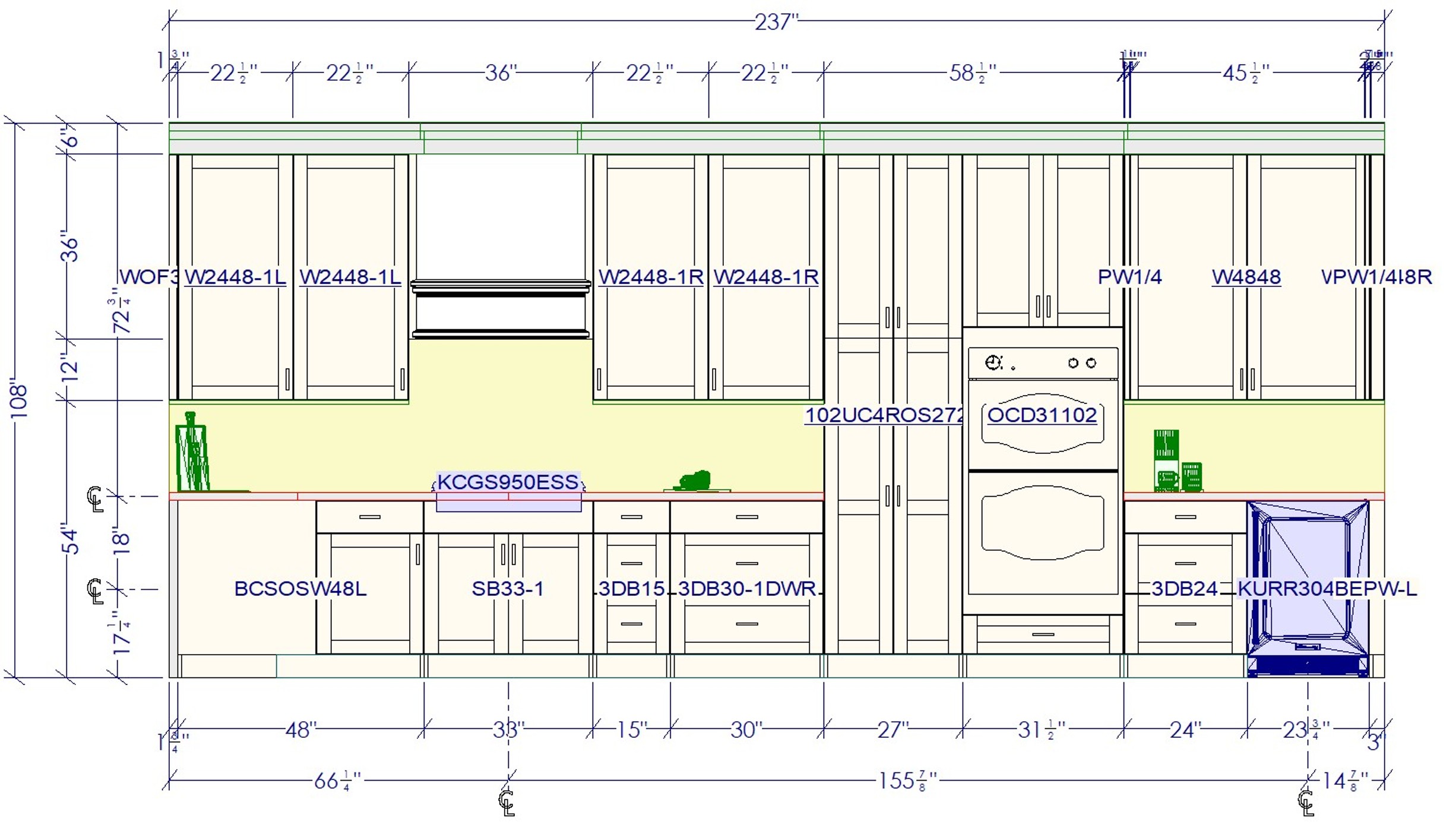 Kitchen remodel, project one, view two