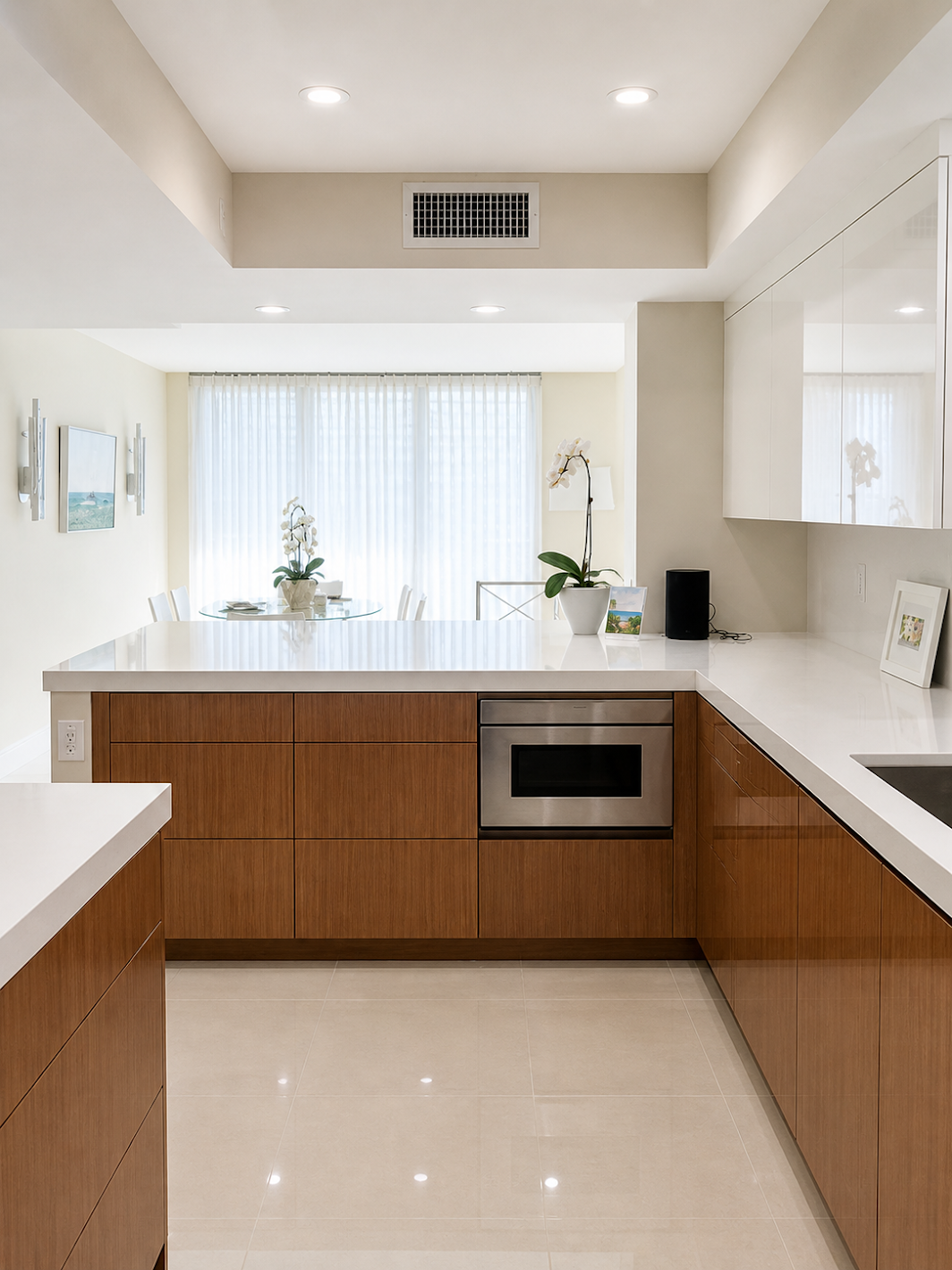 Kitchen with open shelving